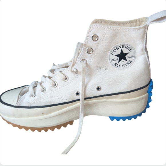 JW Anderson x Converse Run Star Hike Hi White Egret Platform Sneakers Size 8.5 - Picture 4 of 16
